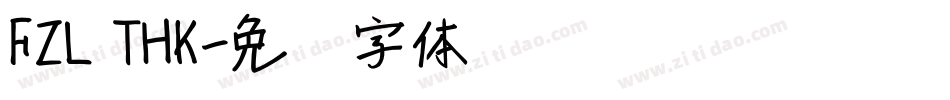 FZL THK字体转换